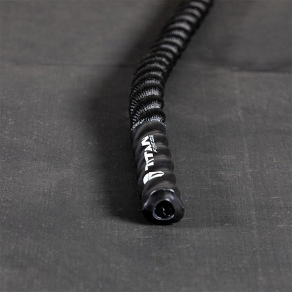 Titan Fitness Battle Rope 50ft x 1.5in, Poly Dacron Heavy Rope for Home Gym Conditioning Workouts, Cross-Train, Strength Training Exercises