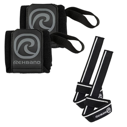 Rehband Wrist Wraps 1 Pair, Lifting Straps Weightlifting, Support for Bodybuilding, More Strength, Size: One Size