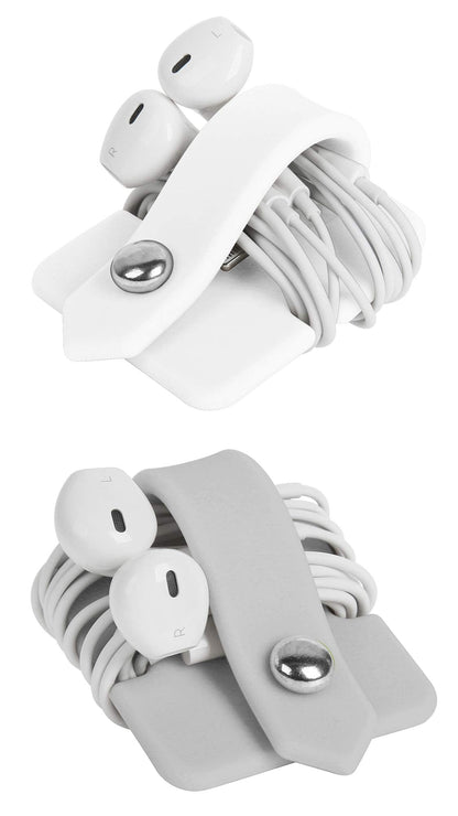 ELFRhino Cord Organizer Earbuds Holder Earphone Wrap Earphones Organizer Headset Headphone Earphone Wrap Winder Cord Manager Cable Winder Set of 2
