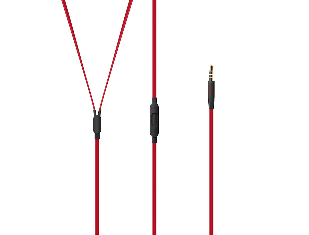 Beats By Dr. Dre UrBeats3 Wired In-Ear Headphones w/ 3.5mm Plug - Black / Red (Renewed)