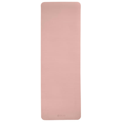Gaiam Yoga Mat, Pilates & Exercise Mat, Thick 2/5" (10mm) Workout Mat with Easy-Cinch Carrying Strap for Home & Gym Workouts