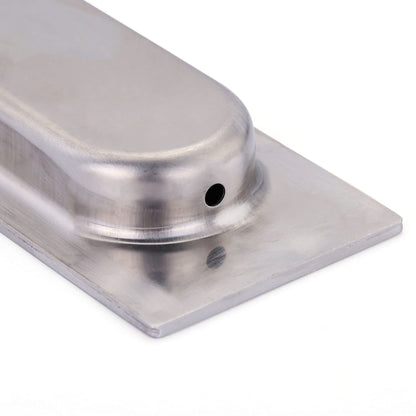 Lpraer 2 Pack Flush Pulls for Sliding Doors 4.75"x1.6" Brushed Nickel Stainless Steel Rectangular Recessed Barn Door Pulls for Closet Cabinet Doors
