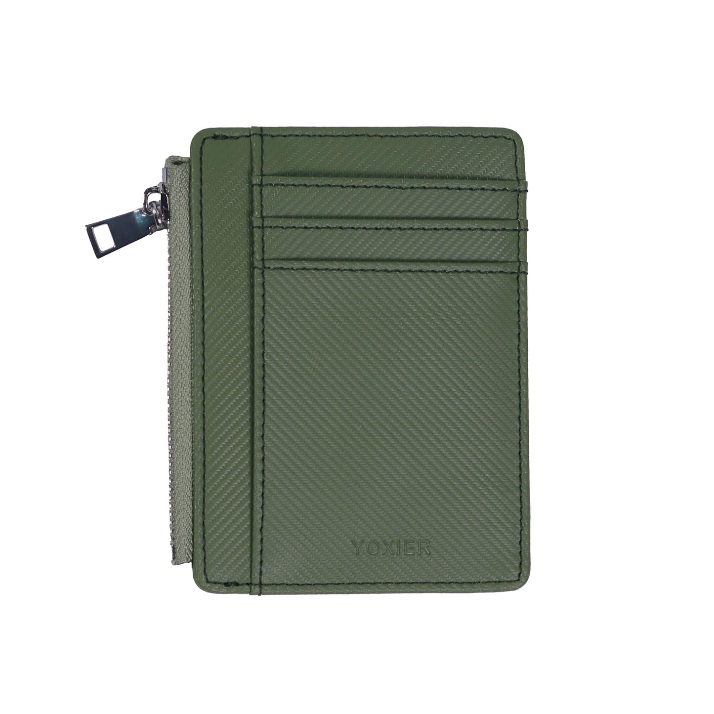 YOXIER Slim Minimalist Wallet, Front Pocket Wallets, RFID Blocking, Credit Card Holder for Men & Women (Matcha Green)