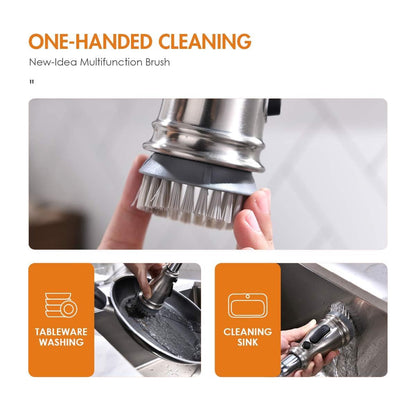 APPASO 3 Hole Kitchen Faucet with Pull Down Sprayer, Kitchen Faucets with Soap Dispenser, 3 Pieces Kitchen Sink Faucet with Separate Handle, Matte Black Kitchen Faucet 3 Hole, 218MB