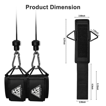 LTTGX Wrist Cuffs for Cables Gym, Adjustable Wrist Straps for Cable Machines Lifting Neoprene Padded