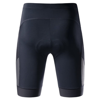 MY KILOMETRE Mens Triathlon Shorts with Adjustable Drawstring Easy Reach Leg Pockets Chamois for Long-Distance Tri Race (Pure-Black X-Large)