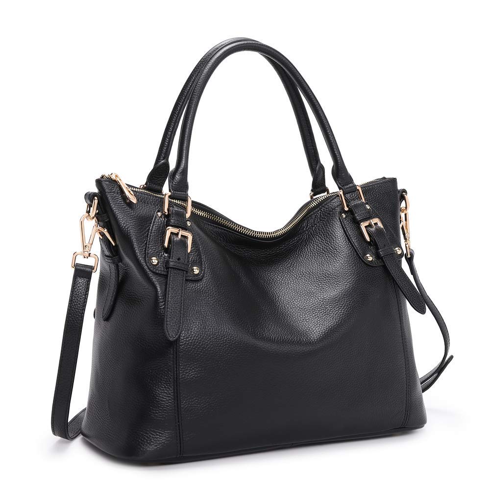 Kattee Leather Handbags Tote Shoulder Bag for Woman Satchel Designer Purse Top Handles Crossbody Bag Large Capacity