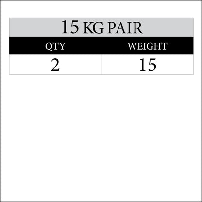 XMARK 15 kg Striped Competition Training Bumper Plates for Serious Lifters, Premium IWF Bumpers