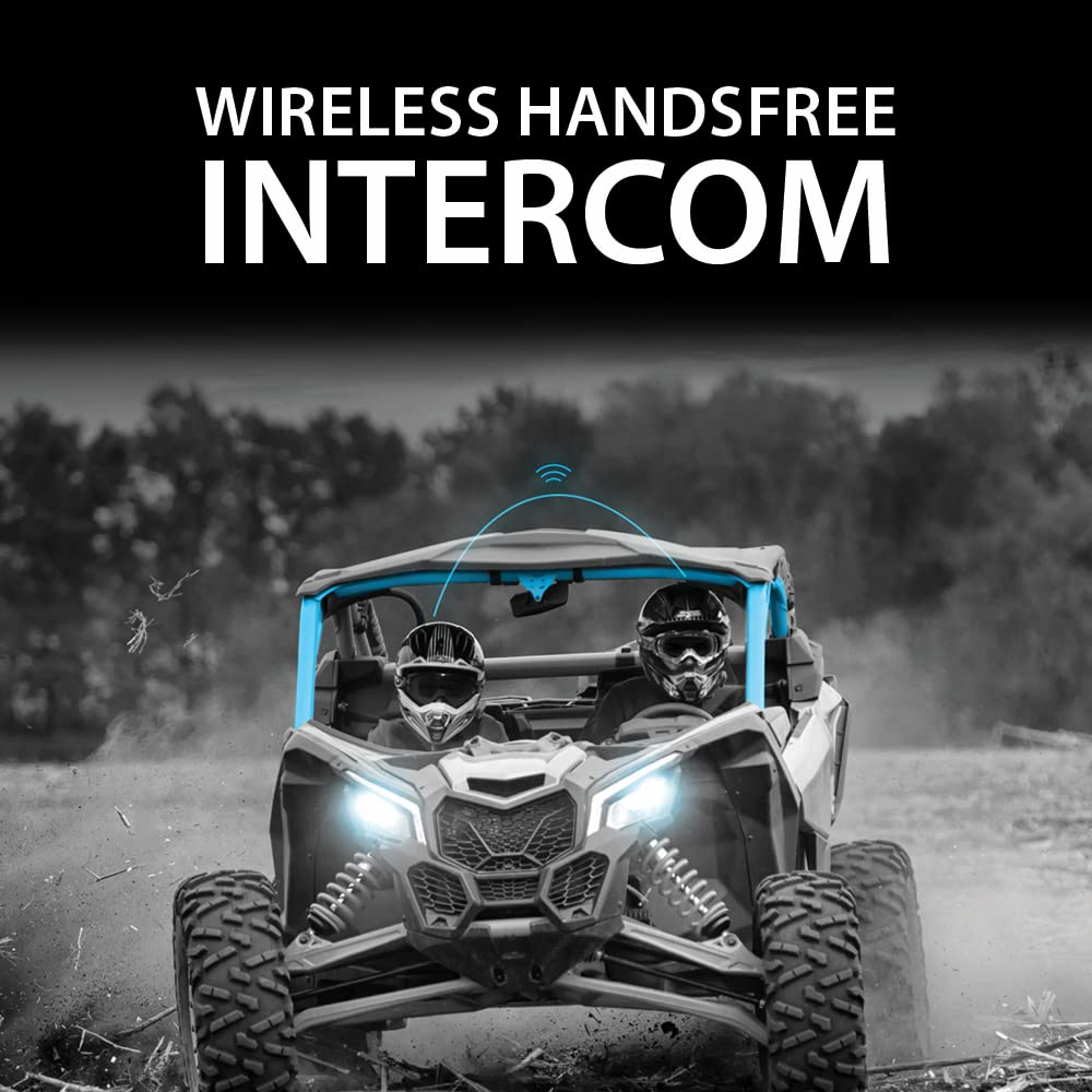 Cardo PACKTALK Edge Motorcycle Bluetooth Communication System Headset Intercom - Dual Pack