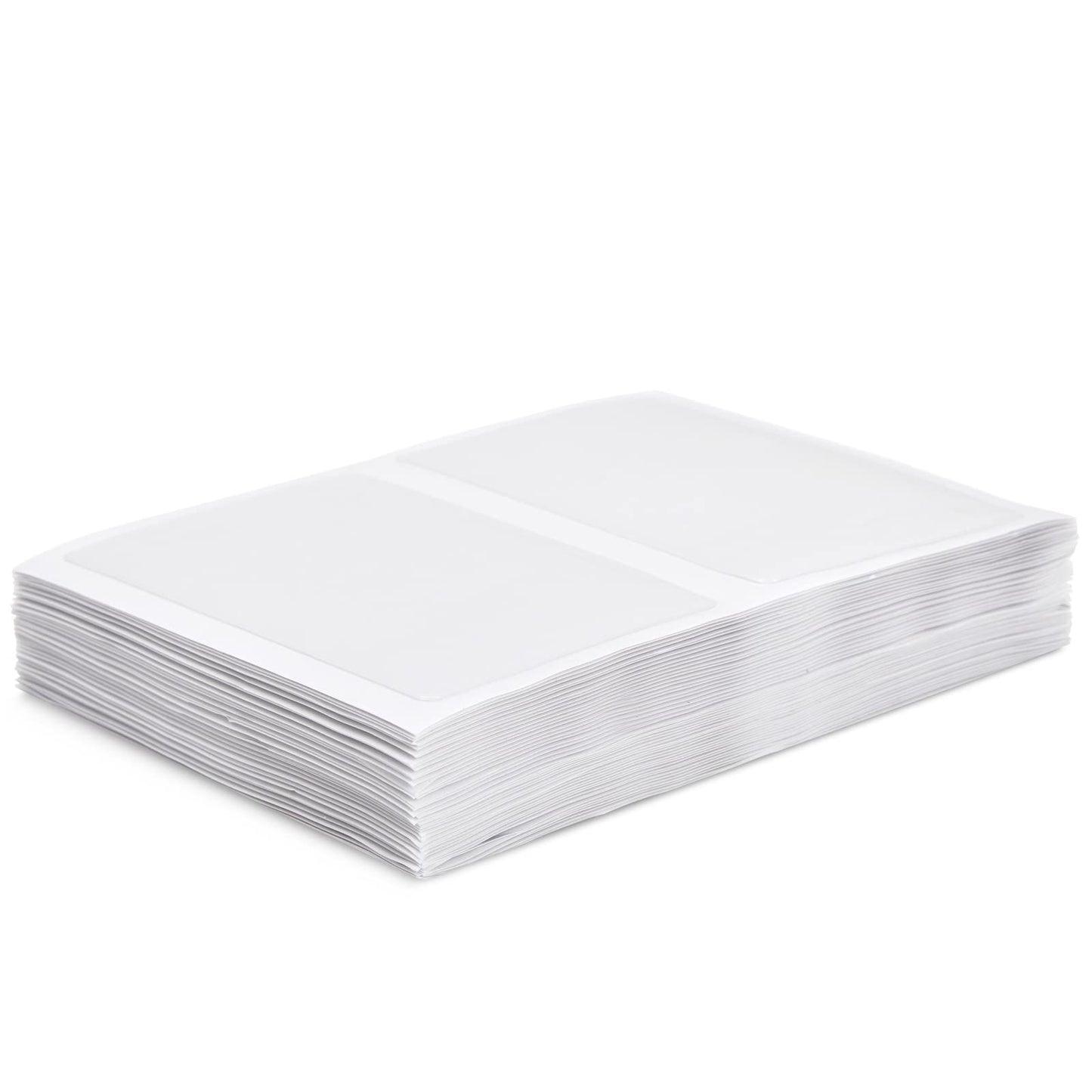 Juvale Business Card Holder Sleeves - Secure Adhesive Pockets - Index Card Holder for Notes - Storage Bin Labels & Clear Pocket Sleeves - Clear Plastic, 3.75 x 2 in, Pack of 100
