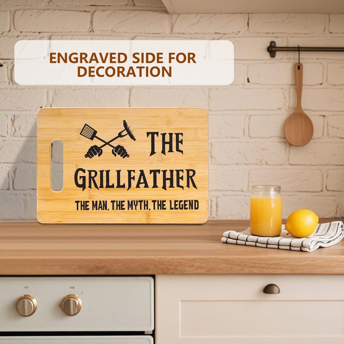 Dad Gift from Daughter Son, Kitchen Wall Decor, BBQ & Grilling Accessories - Unique Father's Day, Christmas & Birthday Gifts Idea
