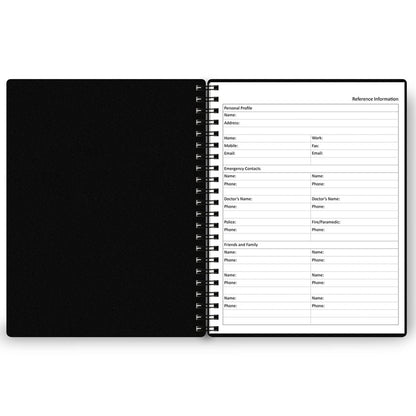 Undated Daily Planner - Undated Planner with Hourly Schedules, Action Items and Follow-up, A4 Daily Organizer Notebook to Increase Productivity, Appointment Book for Time Management, 8.5 × 11 Inch