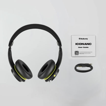 Skullcandy Icon ANC Wireless On-Ear Bluetooth Headphones, Active Noise Cancelling, 60 Hours Battery, Sweat Water Resistant, Foldable Durable Travel Ready, Microphone for iPhone Android - Realtree APX