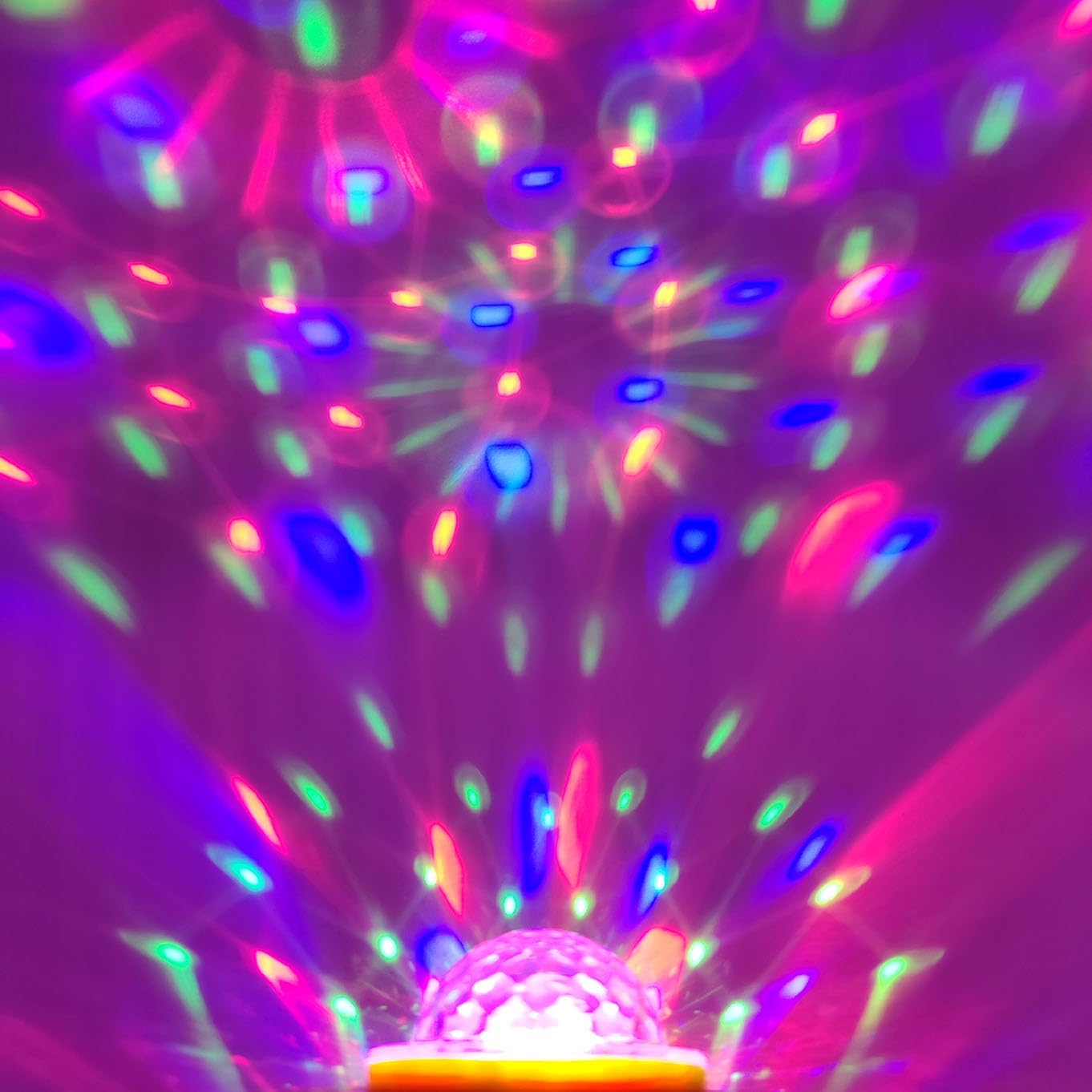 2X Disco Led Bracelet Lights - 5 Modes, Strobe, Atmosphere for Room Decor, Car, Birthday, Wedding, Club, Xmas, Party, Galaxy, Kids, Valentines Day with Wristbands & Suction