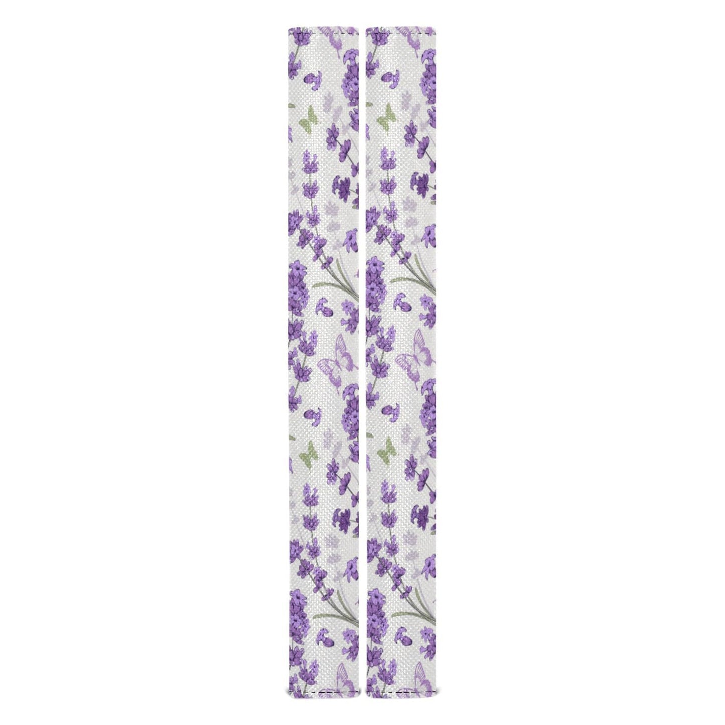 Eionryn Floral Lavenders Refrigerator Door Handle Covers Spring Flowers Purple Provence Kitchen Appliances Gloves for Microwave Dishwasher Fridge Door Cloth Protector 2pcs
