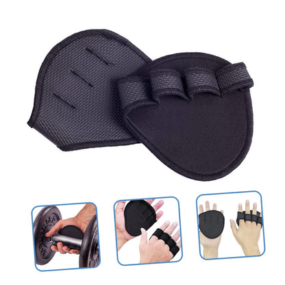 Gogogmee Non-Slip Palm Protector Lifting Gloves Pair Breathable Fitness Palm Pads for Men Gym Weightlifting Cycling Outdoor Sports 4.72X4.33In
