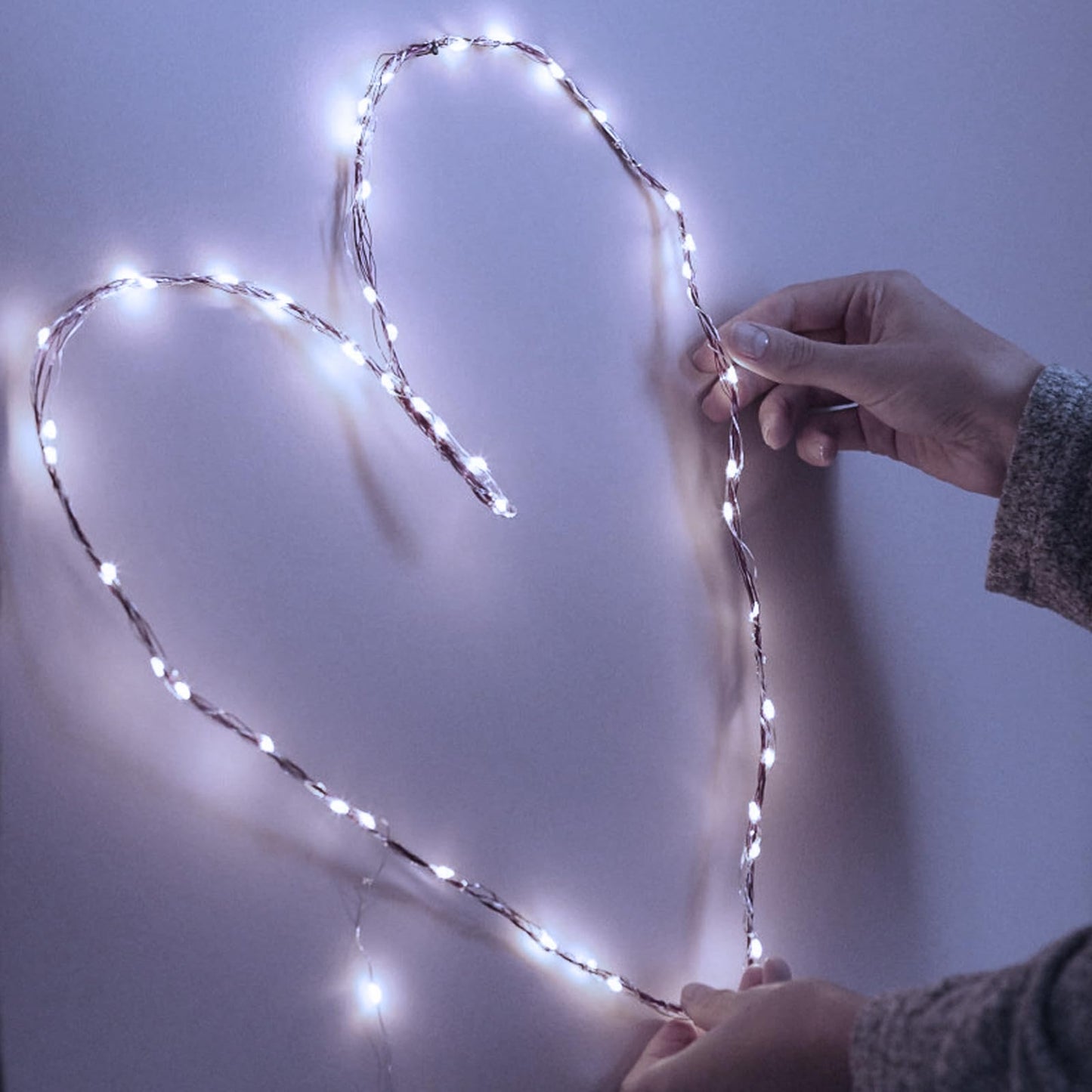 Aogist 2-Pack 16FT Fairy Lights with Spool,Ultra-Bright 50 LEDs Battery Operated Copper Wire String Light for Bedroom Christmas Wedding Centerpiece Parties Decoration,White