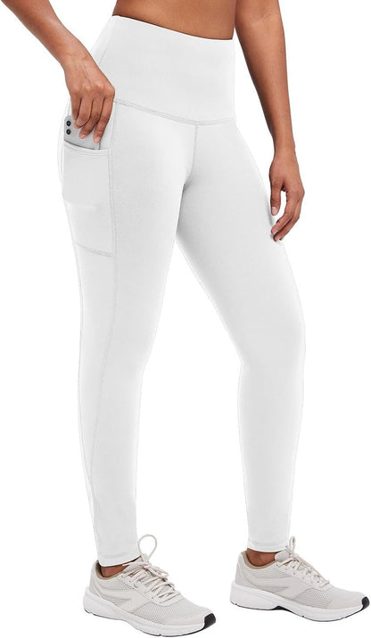 Baleaf Women's Fleece Lined Thermal Leggings - Thick Cold Weather Tights with Pockets