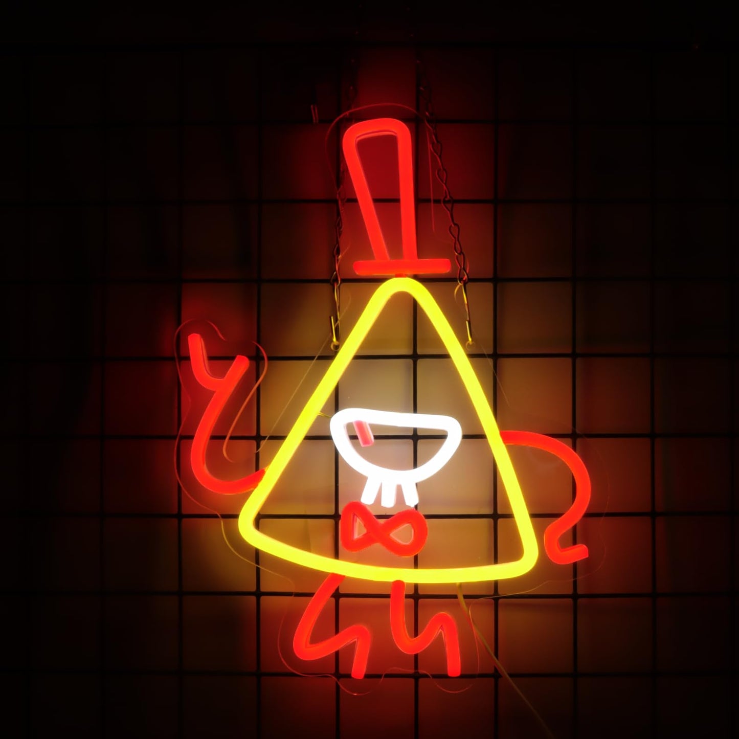 ASDGGBL Graivty Cartoon Triangle Neon for Wall Decor Dimmable neon Signs for Wall Decor Dimmable Cartoon TV Series Wall Art Living Room Decor
