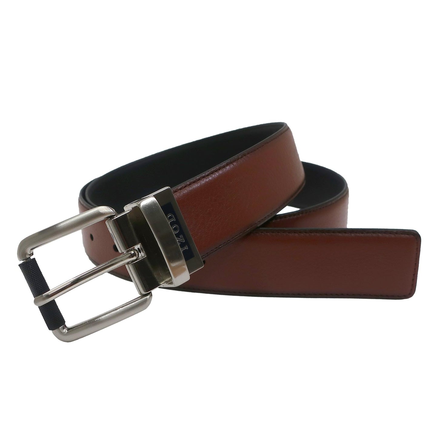 IZOD, Mens, Reversible Leather Belt, Black, 42/44