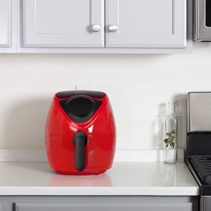 Deco Chef 5.8QT (19.3 Cup) Digital Electric Air Fryer with Accessories and Cookbook- Air Frying, Roasting, Baking, Crisping, and Reheating for Healthier and Faster Cooking (Black)