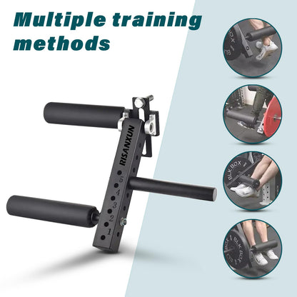 RISANXUN Leg Extension & Curl Machine - Adjustable Leg Trainer for Muscle Building, Suitable for 26mm Column Aperture - Max Load 600lbs