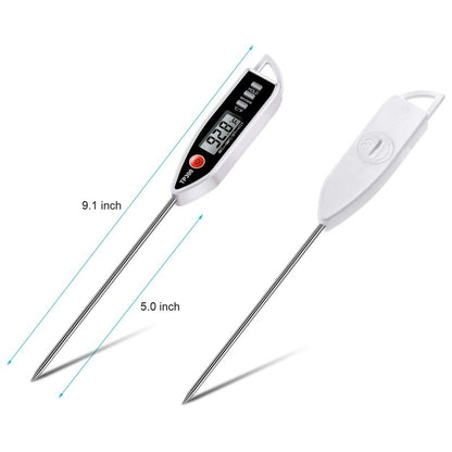 Meat Food Thermometer, Digital Candy Cooking Thermometer, Kitchen Cooking Thermometer Instant Read for BBQ Grill, Oil, Milk, Bath Water, Deep Fry, Candle Temperature