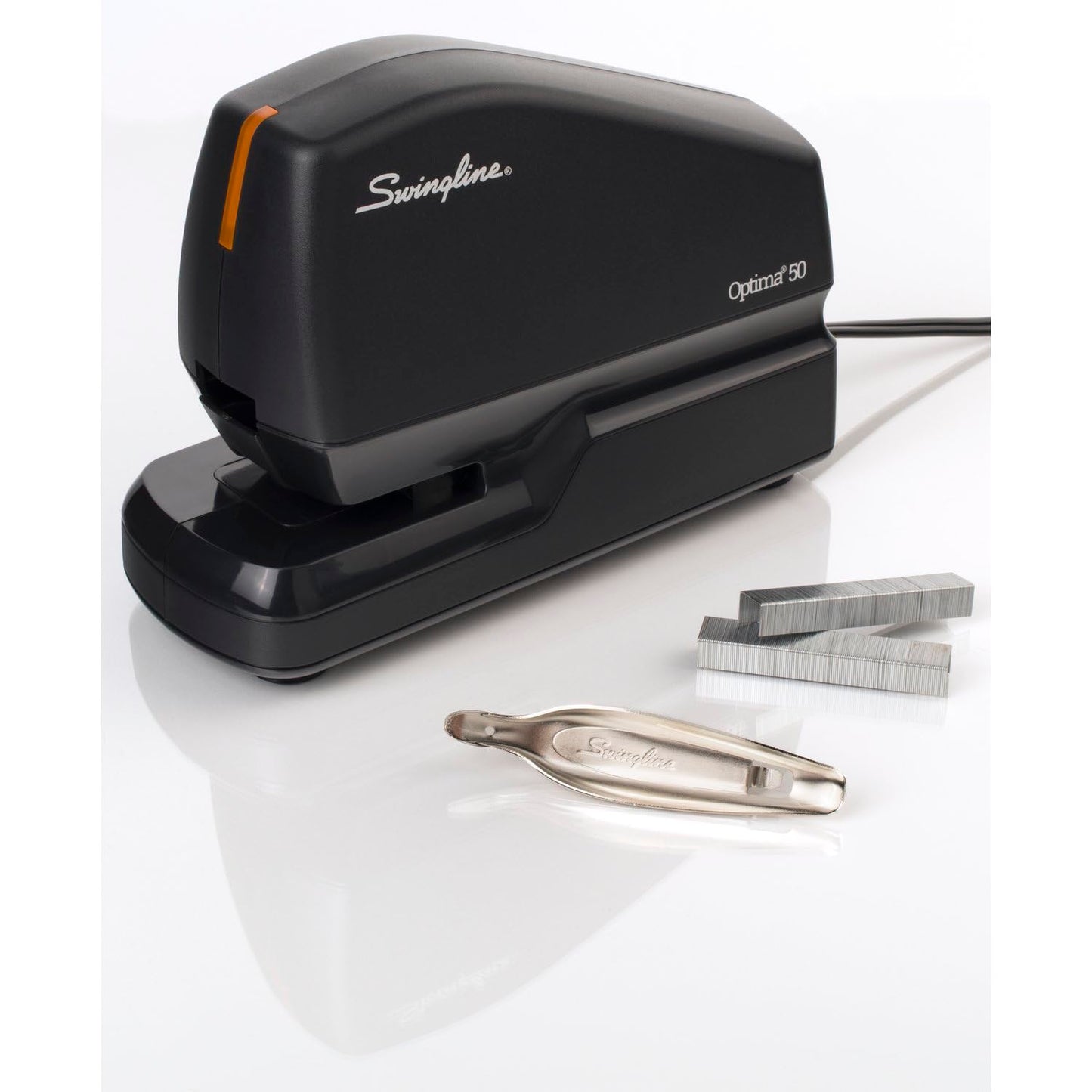 Swingline Electric Stapler Value Pack, 50 Sheet Capacity, includes Optima 50 Stapler, 5000 Staples and Staple Remover (48209)