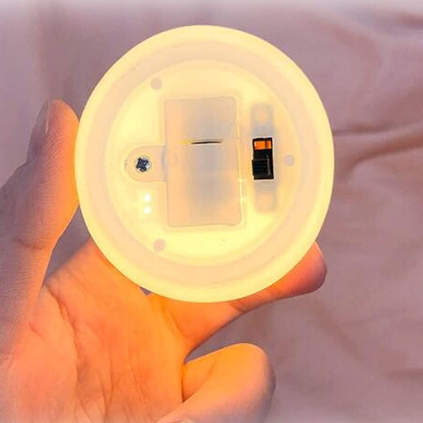 BinaryABC Ceramics Shell Pearl Light Led Lamp Portable Night Light Tabletop Light,Christmas Gift(Pink)