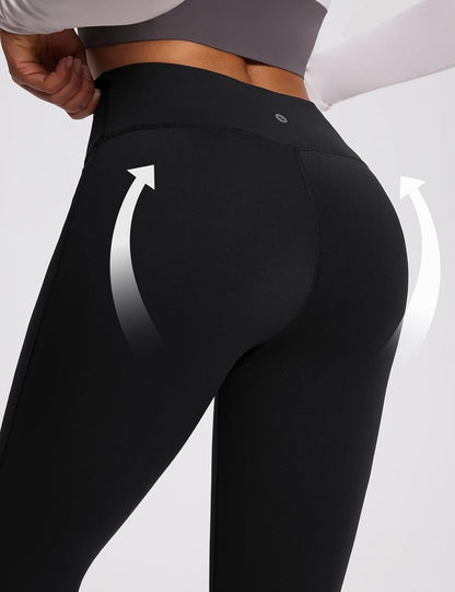 Baleaf Women's Fleece Lined Winter Leggings - Thermal Warmth & 1 Pocket | Cold Weather Gear