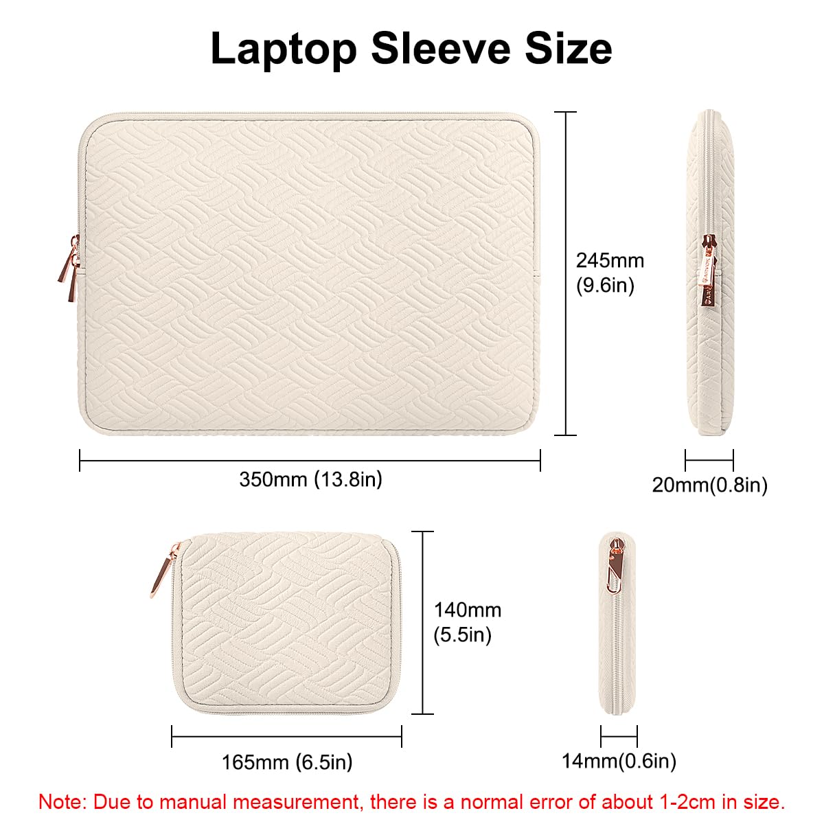 ARVOK 13 13.3 14 inch Laptop Sleeve Case for MacBook Air 13 inch/MacBook Pro 13 inch/MacBook Pro 14/ MacBook Neo 13" 2026, Water-Resistant Leather Case for HP/Dell/Lenovo/Asus/Acer/Samsung with Pouch