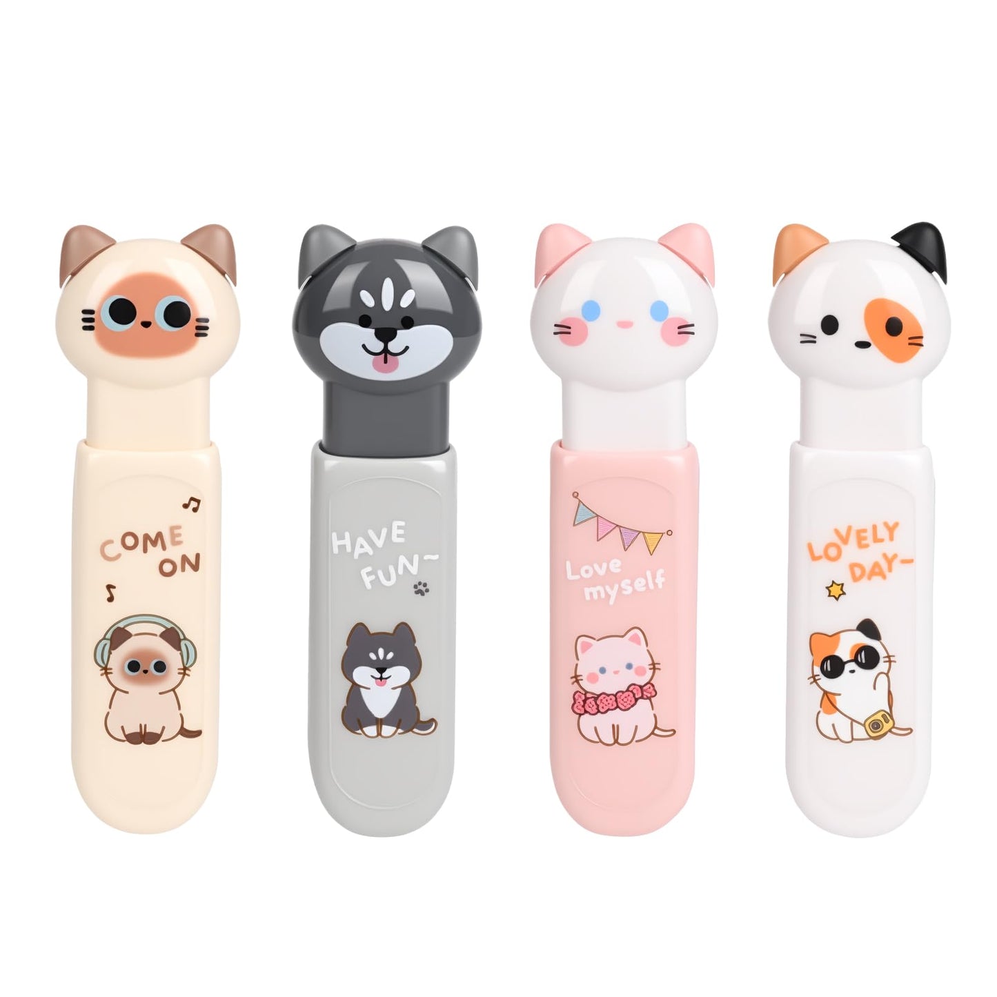 PANDENNER Correction Tape, Mini Retractable Correction Tape Pen, with Aesthetic Cute Cat Applicator,for Back To School Office Supplies.