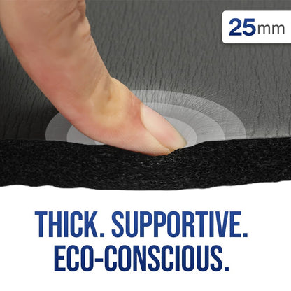 Impulse Yoga Knee Pads Cushion, Thick 1" (25mm) Workout Mat Provides Cushion for Kneeling & Elbows, Non-Slip & Portable Exercise Kneeling Pad for Yoga, Elbow, Wrist Pain, Planks, Pushups & Floor Exercises
