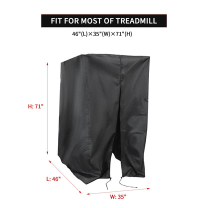 Iptienda Treadmill Cover, Folding Treadmill Covers Waterproof for Foldable Running Machine Indoor Outdoor, 46" L x 35" W x 71" H