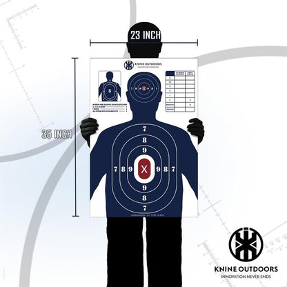 2 Pack Shooting Target Stands - Durable Adjustable Base for 23x35 Inch Paper Targets | Outdoor Use