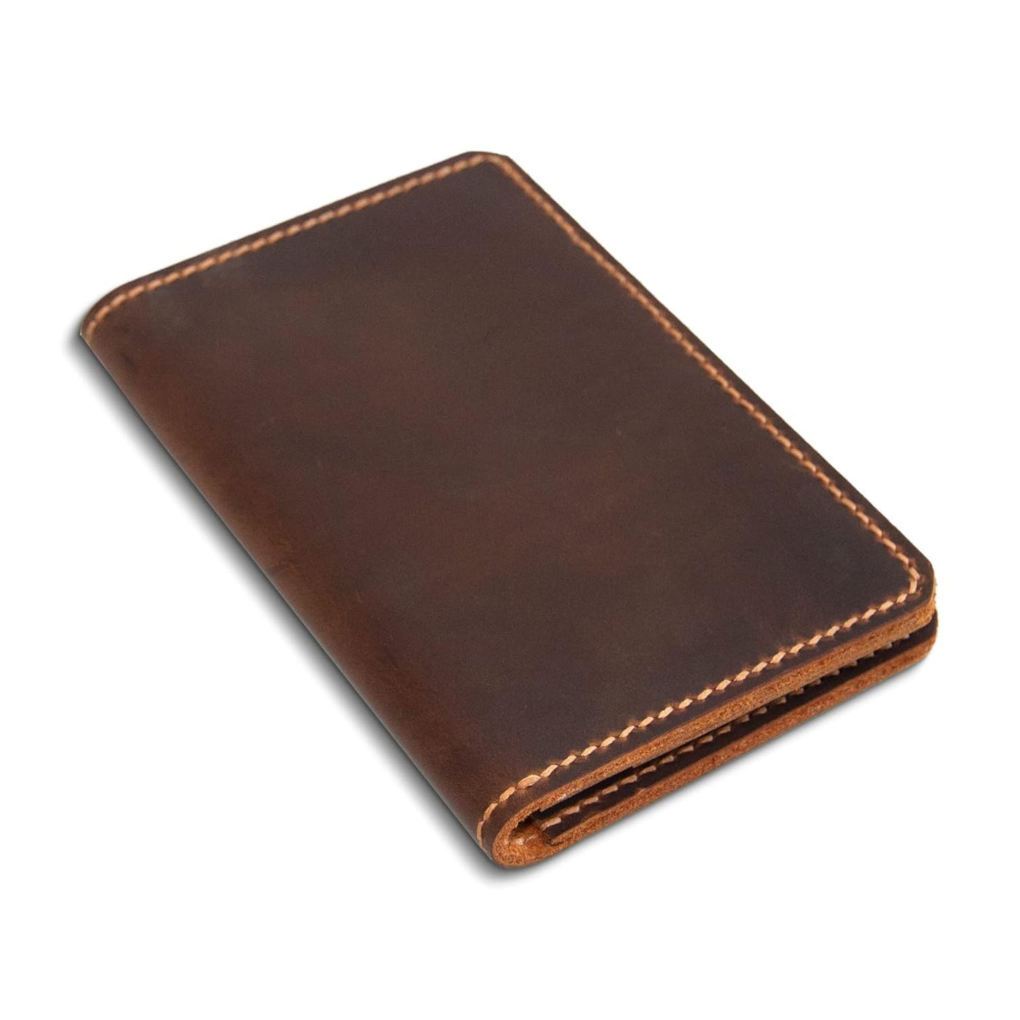 Handmade Leather Cover For 3.5"X5.5" Notebooks,Leather Journal Cover for Field Notes, Gift For Him (Brown)