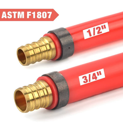 IWISS Combo Angle Head Pex Pipe Plumbing Crimping Tool for Copper Crimp Jaw Sets 1/2" & 3/4" with Go/No-Go Crimp Gauge