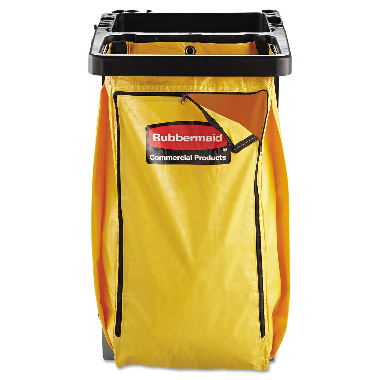 Rubbermaid Commercial High Capacity Vinyl Janitorial Cleaning Cart Bag Waste/Trash/Laundry/Linen Collection for Restraurant/Café/Office/School/Motel/Facility 34 Gallon Yellow