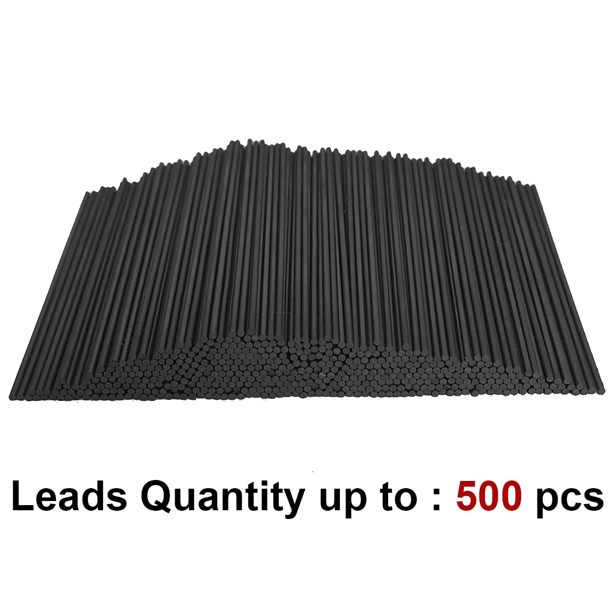 mivont 500 Pieces 1.1mm 2B Lead Refills Graphite Mechanical Pencil Lead Break-Resistant for Smooth Writing & Drawing, Compatible with 1.1mm Mechanical Pencils