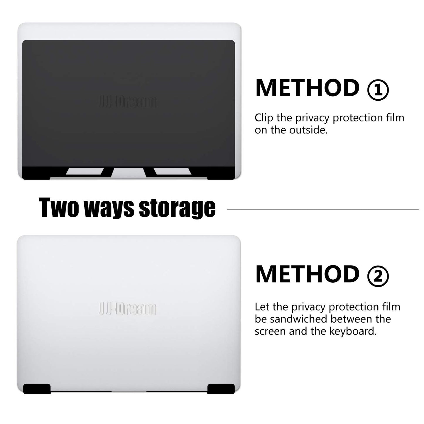 J J-Dream Hanging 15.6 Inch Laptop Privacy Screen Blue Light Screen Protector Anti Glare Anti-Scratch Laptop Privacy Screen Shield 15.6 Inch 16:9 Aspect Ratio