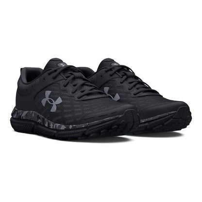 Under Armour Men's Charged Assert 10 Shoes, (001) Black/Black/Pitch Gray, 14