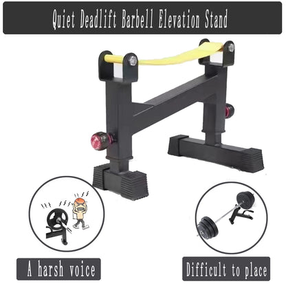 2 Stand Quiet Deadlift Barbell Elevation Stand