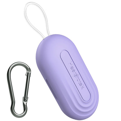 Hearprotek Earplug Cases, Portable Earplug Holder, Mini Storage Case Earbud Plug Organizer Ear Plug Case Durable Small Carrying Case for Travel, Business Trip (Purple)