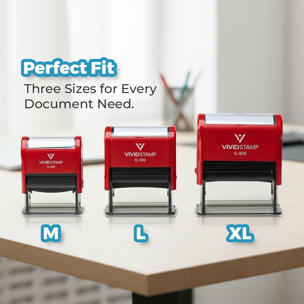 Unofficial Transcript Self Inking Rubber Stamp (Red Ink) - X-Large