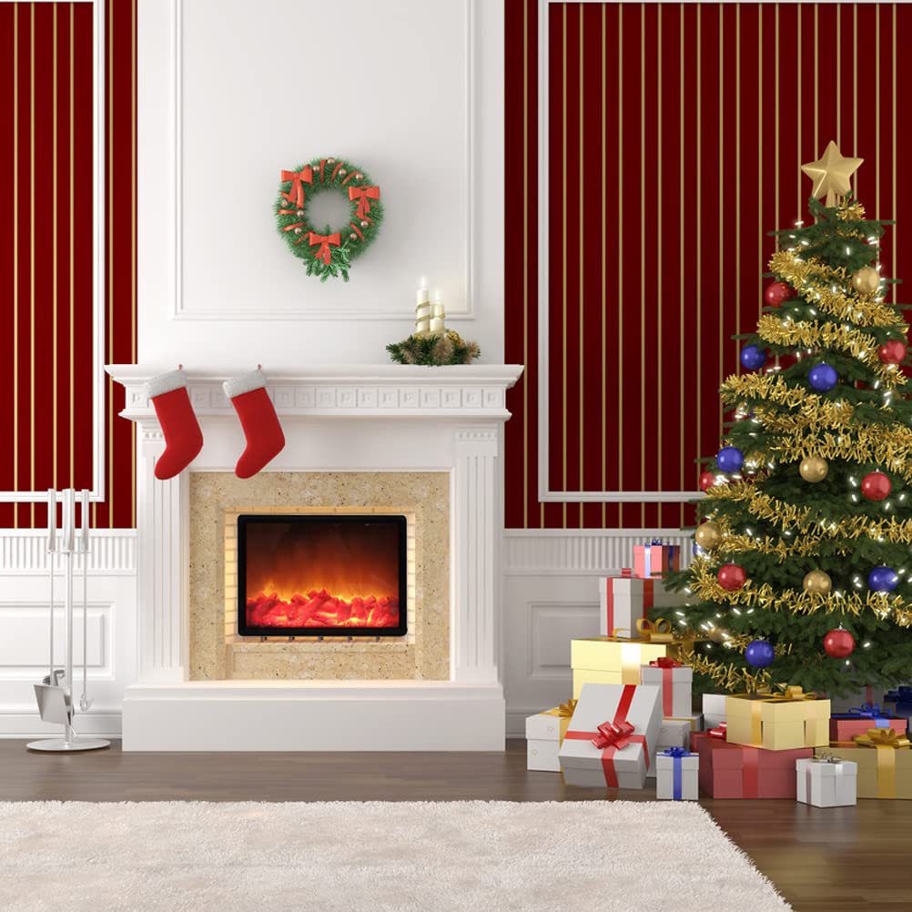 Fireplace Lights, LED Flame Lamps Battery Operated Tabletop Fireplace Lantern for Indoor Christmas Ornament