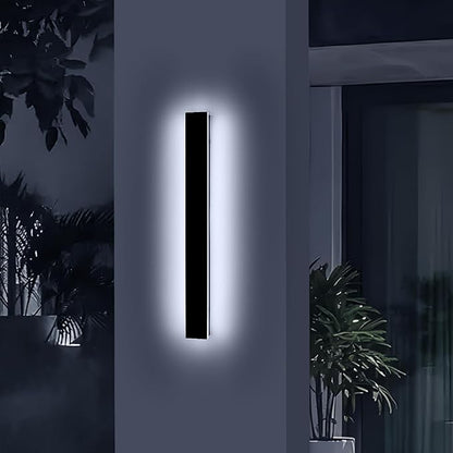 39.3inch Modern Outdoor Wall Light, Black Outside LED Wall Sconces, 6000K Cold White, 36W, IP65 Waterproof, Long Linear Exterior Lighting Fixture for House, Garage, Porch, Garden