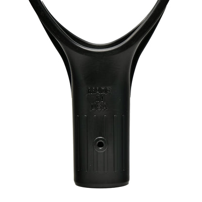 Forest Hill Made in USA D Grip Replacement Handle - 1 Screw Hole, 1.26-inch / 32mm Inner Diameter Mount, Comfortable Wide Grip, Heavy Duty No-Break Polypropylene Co-Polymer (Black)