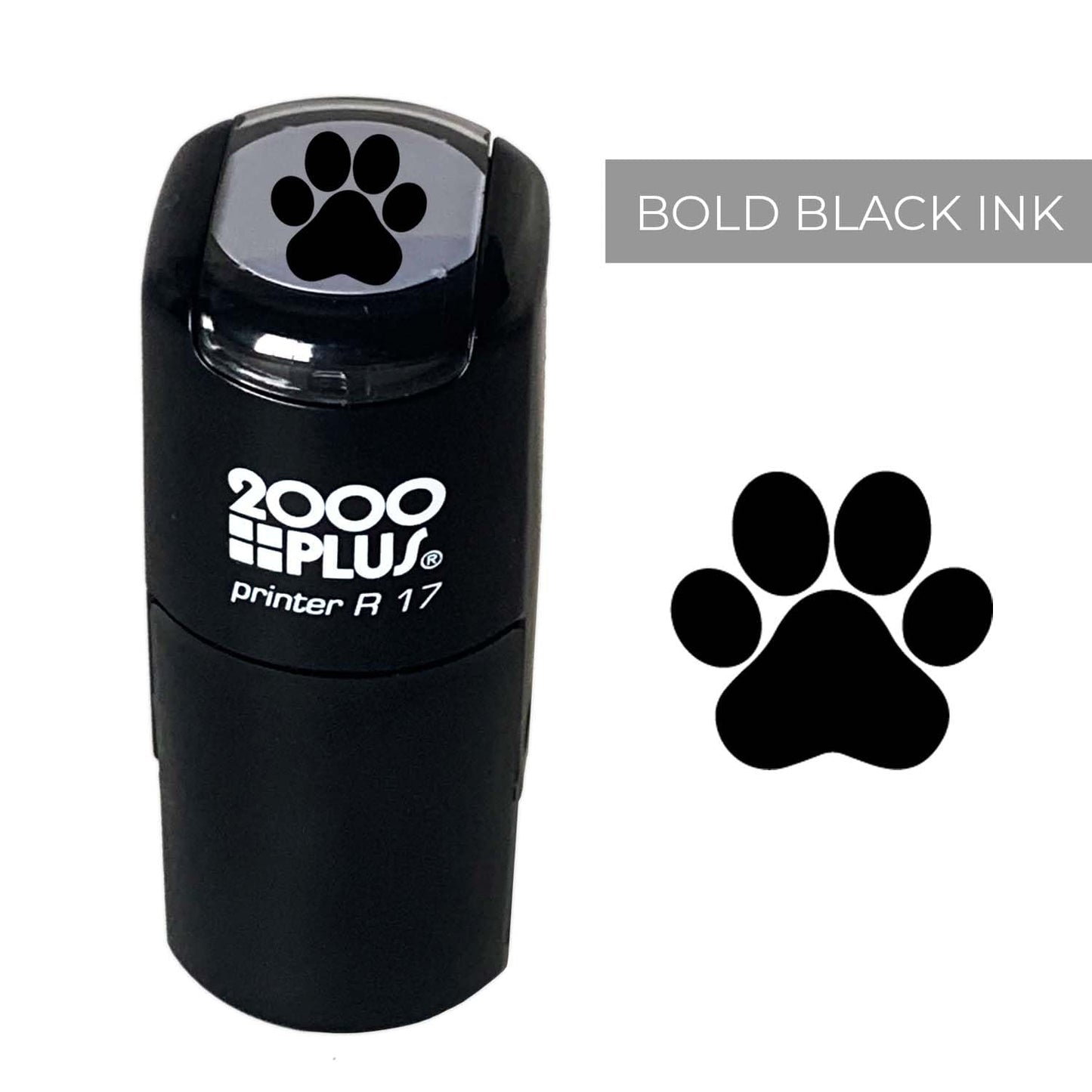 Paw Print Stamp / 2000 Plus Self Inking Animal Paw Print Stamper/Black Ink Imprint School Planner Worksheet Card Stamp