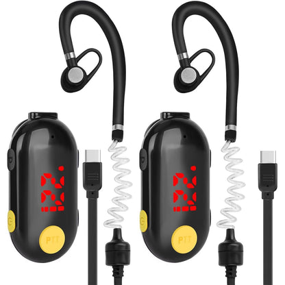 ELIDAIP T-M9 Super Mini Walkie Talkies with Earpieces Mini Two Way Radios