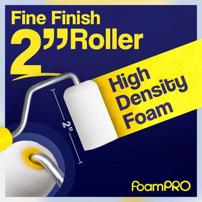 FoamPRO 163-P, 165-5 | 4” Fine Finish Foam Roller Refills (5 Pack) | Foam Paint Roller Covers | Home Painting Supplies & Paint Tools